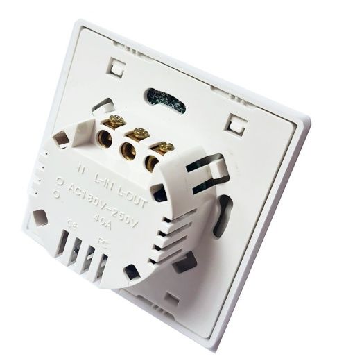 Энергосберегающий выключатель HSU-FK001 вид на монтажные контакты